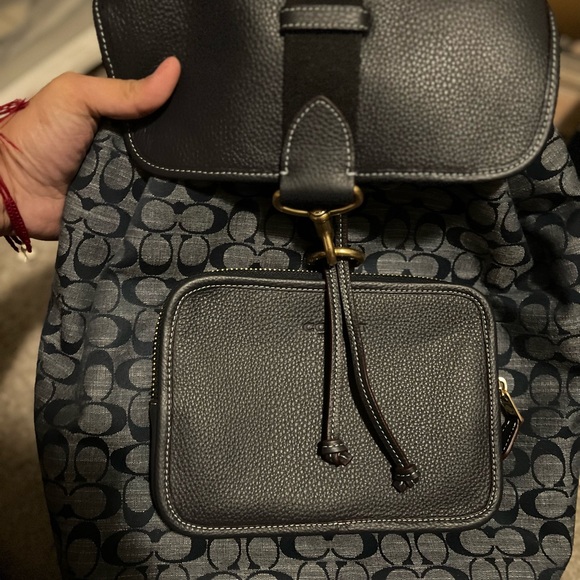 Coach Denim Backpack with matching shoes - Picture 2 of 6